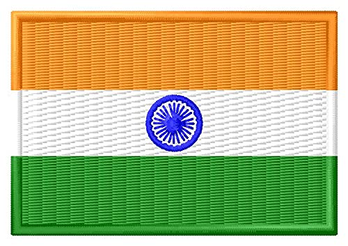 Flagge Indien Aufnäher Parche Bordado Brodé Patch écusson Toppa Ricamata von Masterpatch