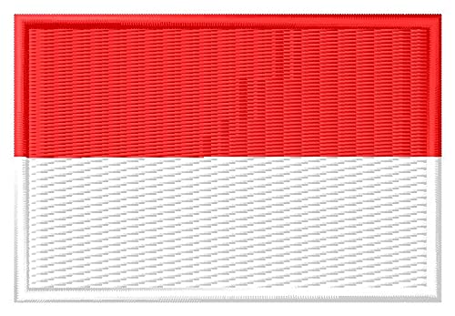 Flagge Indonesien Aufnäher Parche Bordado Brodé Patch écusson Toppa Ricamata von Masterpatch
