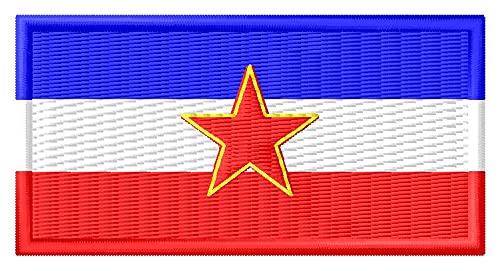 Flagge Jugoslawien Aufnäher Parche Bordado Brodé Patch écusson Toppa Ricamata von Masterpatch