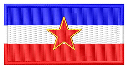 Flagge Jugoslawien Aufnäher Parche Bordado Brodé Patch écusson Toppa Ricamata von Boppon