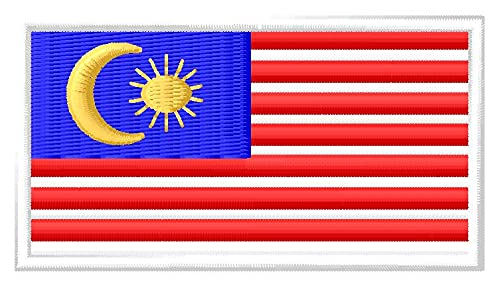 Flagge Malaysia Patch Aufnäher Parche Bordado Brodé Patch écusson Toppa Ricamata von Masterpatch
