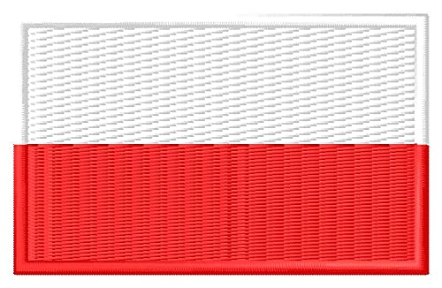 Flagge Polen Patch Polska naszywka Aufnäher parche bordeaux brodé patche écusson toppa ricamata von Masterpatch