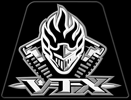 Masterpatch Hon VTX Helm XL Patch 1300 1800 für Honda VTX Bikers Chopper Motorrad Motobike Motorrad Aufnäher Parche Bordado Brodé Patch écusson Toppa Ricamata von Homry