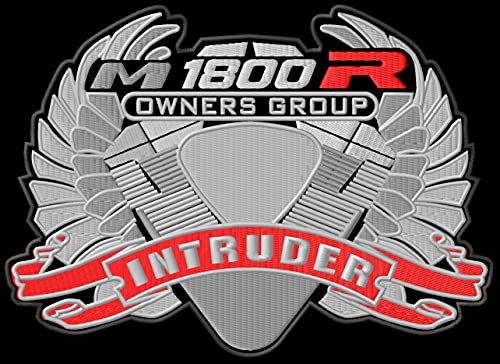 Masterpatch Suz Intruder M1800R Owner XL Patch für Suzuki Intruder M1800R Bikers Motorrad Motobike Motorrad Aufnäher Parche Bordado Brodé Patch écusson von Masterpatch