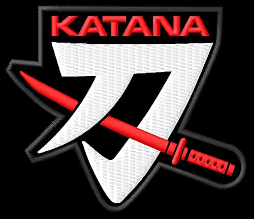 Masterpatch Suz Katana Patch für Suzuki Katana Bikers 600 750 1100 Motorrad Motorrad Patch Parche Bordado Brodé Patch écusson Toppa ricamata von Masterpatch