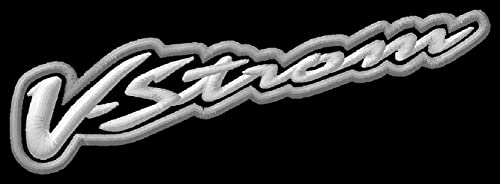 Masterpatch Aufnäher für Fans Suz V-Strom Patch für Suzuki V-Strom Bikers XT 250 650 1000 1050 Motorrad parche Bordado brodé patch écusson toppa ricamata von Masterpatch