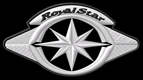 Masterpatch Yam Royal Star Patch für Yamaha Royal Star Bikers XVZ 1300 XVZ1300 Motorrad Motorrad Aufnäher Parche Bordado Brodé Patch écusson Toppa Ricamata von Masterpatch