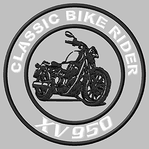 Masterpatch Aufnäher bestimmt für Fans Yam XV 950 Bike Patch für XV950 Bikers Bolt Motorrad Parche Bordado Brodé Patch écusson Toppa Ricamata von Masterpatch