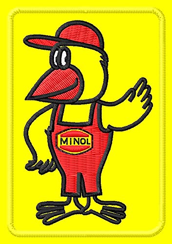 Minol Pirol Patch Racing Racer Motorrad Motorrad Aufnäher Parche Bordado brodé Patch écusson Toppa ricamata von Masterpatch