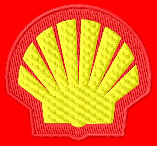 Shell Patch Racer Racing Motorrad Motorrad Aufnäher Parche Bordado Brodé Patch écusson Toppa Ricamata von Masterpatch