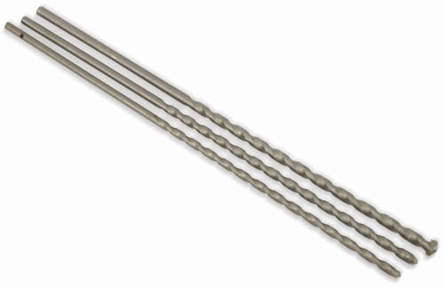 Masterproof 3-teiliger Mauerdurchbruchbohrer-Satz, 8-12 mm, 400 mm, SDS-Plus, Spirale, 2 Fluten, Hochgeschwindigkeitsstahl, für Stein und Metall von Masterproof