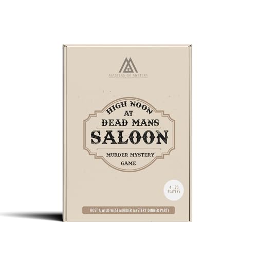 Wiederspielbares Cowboy-Spiel "Wild West Murder", Mystery-Dinner-Spiel für bis zu 20 Erwachsene – Veranstalten Sie Ihre eigene Dinner-Party-Spieleabend – Cowboy- & Wilder Westen-Thema, Medium Wiederspielbares Cowboy-Spiel "Wild West Murder", Mystery-Dinner-Spiel für bis zu 20 Erwachsene – Veranstalten Sie Ihre eigene Dinner-Party-Spieleabend – Cowboy- & Wilder Westen-Thema, Medium von Masters of Mystery
