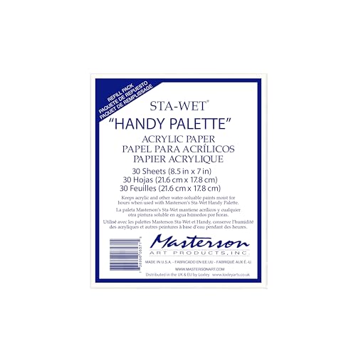 Masterson 11000003 Handy Palette Acrylpapier, Weiß, 0.5 Liters Masterson 11000003 Handy Palette Acrylpapier, Weiß, 0.5 Liters von Masterson