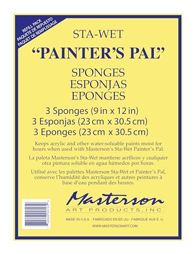 Masterson Sta-Wet Painters Pal Palette Painters Pal sponge refills 9 in. x 12 in. by Masterson von Masterson