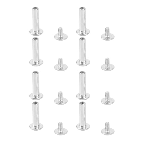 100 Paar M2 Niet Set Edelstahl mit Runden Flach Kopf Stud Set, Geeignet für Bau Holz Bearbeitung und Erosion (3 * 11 * 6mm) von Masyrt