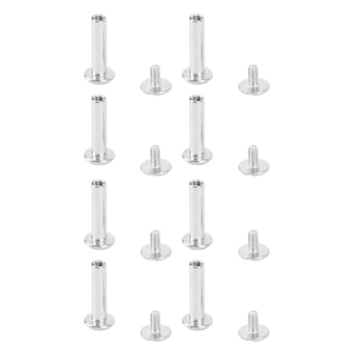 100 Paar M2 Niet Set Edelstahl mit Runden Flach Kopf Stud Set, Geeignet für Bau Holz Bearbeitung und Erosion (3 * 12 * 6mm) von Masyrt