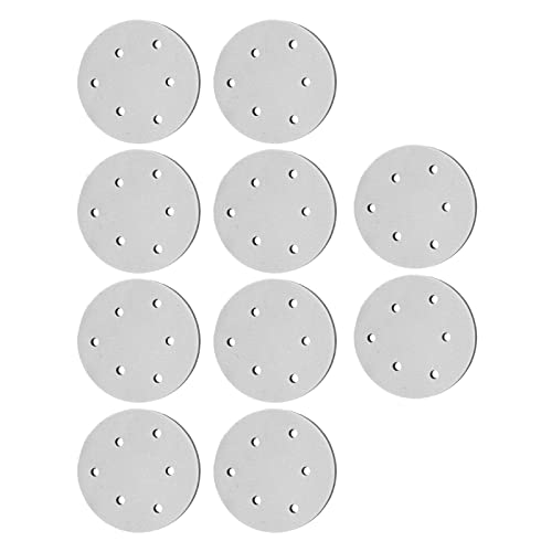 Masyrt 10pcs, 5 -Zoll -Schnittstellenpolster mit Softdichte Ersatzschleifenschleifpufferpufferpolster für Holzschalen, die Vibration des Schleifwerkzeugs Reduzieren (6 Löcher) von Masyrt