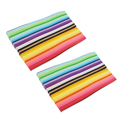 Masyrt 2700 Blattsternpapierstreifen in 27 Farben, Doppelseitiges DIY -Faltpapier, Ideal für Schulische Kunst und Urlaubshandwerk Masyrt 2700 Blattsternpapierstreifen in 27 Farben, Doppelseitiges DIY -Faltpapier, Ideal für Schulische Kunst und Urlaubshandwerk von Masyrt