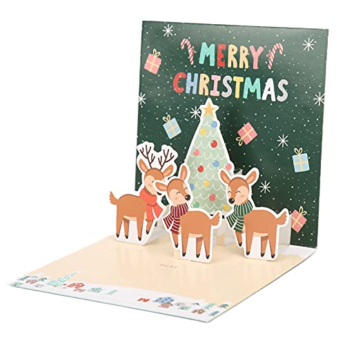 Masyrt 3D -Grußkarte, Weihnachts -Sonderform, Reibungsloser, Heißer Silberprozess, für Büro- oder Wohnzimmerdekoration, Verwendungen: Neujahrskarten, Jubiläumskarten und Mehr (Typ f) von Masyrt