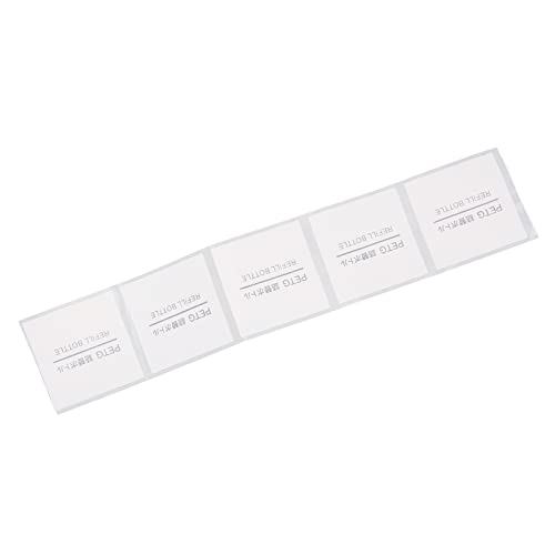 Masyrt Haftetiketten, Rechteckige Etikettenaufkleber für Nachfüllreisekosmetikflaschen Ducument (Universal Tag 5 Gitter (Nachfüllflasche 32 * 32 mm)) von Masyrt