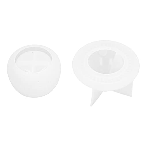 Masyrt Langlebige Silikonharzform, Flexibler und Wiederverwendbares DIY -Glasschimmel für Kerzenwachs, mit Deckel für Seifenlagerbox von Masyrt