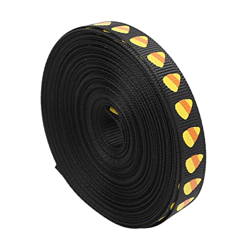 Polyesterband Wasserdichte Hohe Dichte 10 Yard 10 Mm Breite Geschenkverpackung Handwerk Ribbon (Blackspot -Dreiecksdruck) von Masyrt