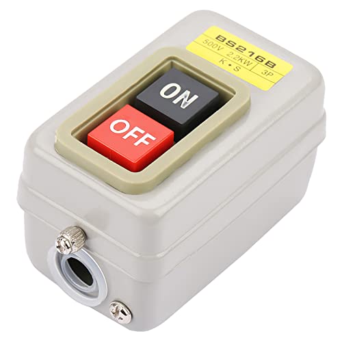 Selbstverriegelung 3p -Ein-/AUS -Power Druckknopfschalter 110/220/380V 15A BS216B 10 * 6 * 6 Druckknopfschalter 120 V AUS Switch Selbstverriegelung 3p -Ein-/AUS -Power Druckknopfschalter 110/220/380V 15A BS216B 10 * 6 * 6 Druckknopfschalter 120 V AUS Switch von Masyrt
