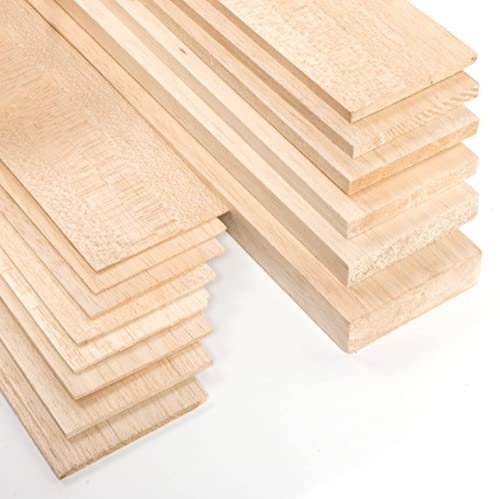 Materia Prima Balsaholz für Bastel- und Kunstprojekte. Leichtes Holzbrett für den Modell- und Flugzeugbau. Leicht zu Balsa Schneidendes Holzbrett. 10 x 100 cm großes Blatt. Dicke 15 mm. Materia Prima Balsaholz für Bastel- und Kunstprojekte. Leichtes Holzbrett für den Modell- und Flugzeugbau. Leicht zu Balsa Schneidendes Holzbrett. 10 x 100 cm großes Blatt. Dicke 15 mm. von Materia Prima