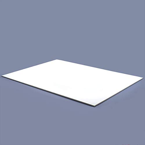 Materia Prima Pappe Füllfederhalter für Modellbau, Schilder und Halterungen, Pappe für Bastelarbeiten, Polystyrol-Platte zum einfachen Schneiden, Mehrzweck-Foamboard, Weiß, A3, Dicke 5 mm, 2 Stück. von Materia Prima