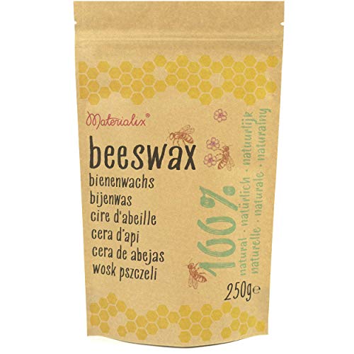 Materialix 100% natürliche gelbe Bienenwachs pastillen Verschiedene Größen - 250g Materialix 100% natürliche gelbe Bienenwachs pastillen Verschiedene Größen - 250g von Materialix