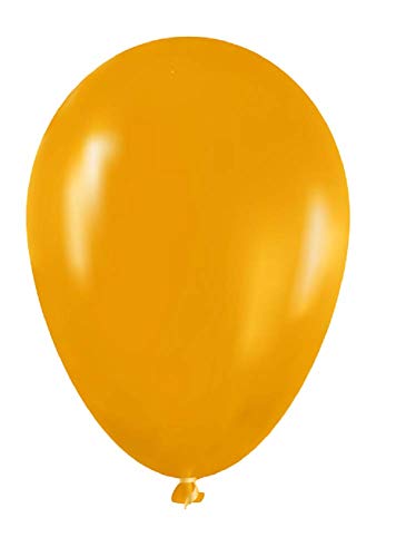50 Stück 12 "(30cm) Ballons hohe Qualität Pearlised Metallic Air oder Helium Hochzeit Geburtstag Weihnachtsfeier Dekoration in 14 Farben erhältlich (Gold-gelb) von Matissa