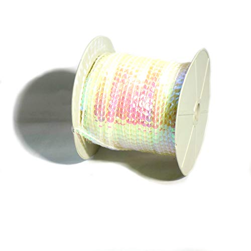 Matsa 50 m Nähband, 6 mm, Paillettenrolle, für Kleidung, Dekorationen, Schmuck, Kostüme, Nähen, Verzierungen, Bänder, DIY, Bastelarbeiten, Weiß, einzigartig Matsa 50 m Nähband, 6 mm, Paillettenrolle, für Kleidung, Dekorationen, Schmuck, Kostüme, Nähen, Verzierungen, Bänder, DIY, Bastelarbeiten, Weiß, einzigartig von Matsa