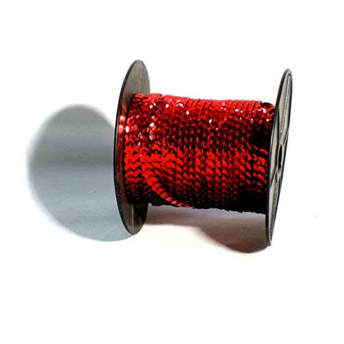 Matsa 50 m Nähband, 6 mm, Paillettenrolle, für Kleidung, Dekorationen, Schmuck, Kostüme, Nähen, Verzierungen, Bänder, DIY, Basteln, Rot, einzigartig Matsa 50 m Nähband, 6 mm, Paillettenrolle, für Kleidung, Dekorationen, Schmuck, Kostüme, Nähen, Verzierungen, Bänder, DIY, Basteln, Rot, einzigartig von Matsa