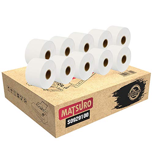 Matsuro Original | Kompatibel Rollen Etiketten Ersatz für DYMO S0929100 (51 mm x 89 mm | 300 Etiketten pro Rolle | 10-er PACK) von Matsuro