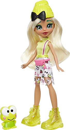 Mattel Mattel Hello Kitty GWW99 - Sanrio Keroppi Figur und Dashleen Puppe (ca. 25,4 cm) mit Kleidung und Accessoires, langem grünen Haar und trendigem Outfit, tolles Geschenk für Kinder ab 3 Jahren von Mattel Hello Kitty