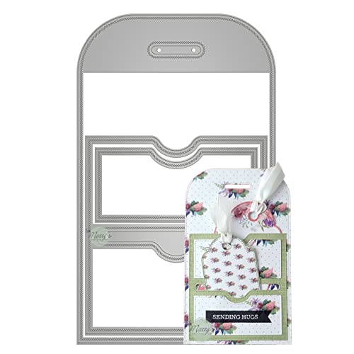 Matty's Crafting Joy Genähter Taschenanhänger gestanzt 3er-Set, Taschenformen, Metall-Stanzformen für Kartenherstellung, Geschenkanhänger, Papierbastelarbeiten, Scrapbooking-Zubehör Matty's Crafting Joy Genähter Taschenanhänger gestanzt 3er-Set, Taschenformen, Metall-Stanzformen für Kartenherstellung, Geschenkanhänger, Papierbastelarbeiten, Scrapbooking-Zubehör von Matty's Crafting Joy