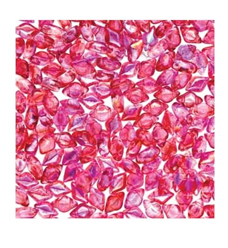 GemDuo Tschechische Glasperlen, 2 Löcher, Diamantform, 8 x 5 mm, 8 g, Sommerregenbogenrosa GemDuo Tschechische Glasperlen, 2 Löcher, Diamantform, 8 x 5 mm, 8 g, Sommerregenbogenrosa von Matubo