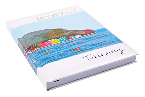 Maturi A5-Notizbuch mit gepolstertem Einband, Tobermory Beach-Design mit Goldfoliendetails und glänzender Oberfläche, mehrfarbig von Maturi
