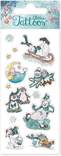 10 Glitzer-Tattoos * Winterzauber * als Geschenk oder Mitgebsel | 49048 | Tattoo Kindertattoo Kinder Geburtstag Winter Weihnachten Advent Adventskalender von Lutz Mauder