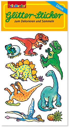 Glitter-Sticker * Dinosaurier * von Lutz Mauder | 72308 | als Mitgebsel für Kinder | Dino Aufkleber zum Kindergeburtstag & Basteln von Lutz Mauder