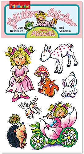 Glitter-Sticker * Miabella * von Lutz Mauder | 72319 | als Mitgebsel für Kinder | Prinzessin Aufkleber zum Kindergeburtstag & Basteln von Lutz Mauder