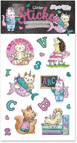 Glitter-Sticker * Schulanfang MÄDCHEN * von Lutz Mauder | 72327 | als Mitgebsel für Kinder | Süsse Tiere Aufkleber zum Kindergeburtstag & Basteln Glitter-Sticker * Schulanfang MÄDCHEN * von Lutz Mauder | 72327 | als Mitgebsel für Kinder | Süsse Tiere Aufkleber zum Kindergeburtstag & Basteln von Lutz Mauder