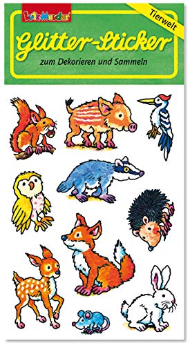 Glitter-Sticker * Waldtiere * von Lutz Mauder | 72318 | als Mitgebsel für Kinder | Süsse Tiere Aufkleber zum Kindergeburtstag & Basteln von Lutz Mauder