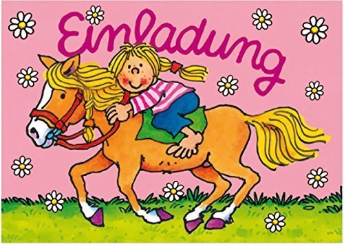 16-teiliges Set: 8 Einladungskarten mit 8 Umschläge * Pferde/Pony * für Kindergeburtstag vom Lutz Mauder Verlag // Kinder Geburtstag Party Kinderparty Kinderfest Pferdchen Mädchen Reiter Reiten 16-teiliges Set: 8 Einladungskarten mit 8 Umschläge * Pferde/Pony * für Kindergeburtstag vom Lutz Mauder Verlag // Kinder Geburtstag Party Kinderparty Kinderfest Pferdchen Mädchen Reiter Reiten von Mauder
