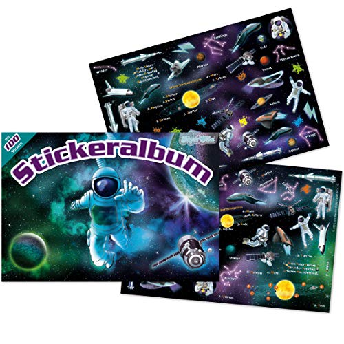 Stickeralbum mit 100 Sticker * WELTRAUM * als Geschenk oder zum Basteln | 72021 | Space Weltall Astronaut Kindersticker Aufkleber Stickerbuch für Kinder Stickeralbum mit 100 Sticker * WELTRAUM * als Geschenk oder zum Basteln | 72021 | Space Weltall Astronaut Kindersticker Aufkleber Stickerbuch für Kinder von Mauder