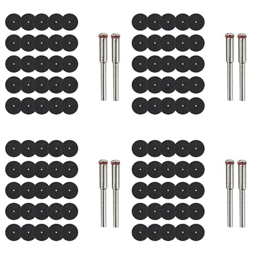 Mauedest 100 Stück 32 mm mit Spindeln für rotierende Werkzeuge, Trennscheibe aus Kunstharz, Mini-Schneidrad für kreisförmige Schneidräder von Mauedest