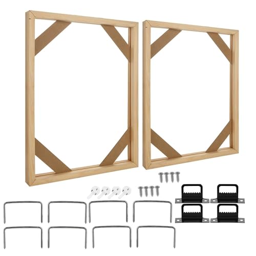 Mauedest 2er-Set DIY Massivholz-Leinwandrahmen-Set, 40,6 x 50,8 cm, Keilrahmen, , für Ölgemälde, Drucke und Poster, einfach zu verwenden Mauedest 2er-Set DIY Massivholz-Leinwandrahmen-Set, 40,6 x 50,8 cm, Keilrahmen, , für Ölgemälde, Drucke und Poster, einfach zu verwenden von Mauedest