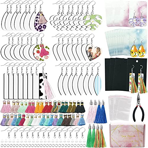 Mauedest Ohrring-Produkte eine Sublimation, Ohrringanhänger eine Wärmeübertragung mit Haken für Ohrringe Quasten im Karton, für DIY von Mauedest