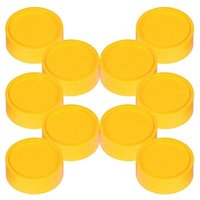 10 MAUL Magnete gelb Ø 3,4 x 1,4 cm von Maul
