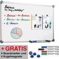 AKTION: MAUL Whiteboard 2000 MAULpro 200,0 x 100,0 cm weiß emaillierter Stahl + GRATIS 4 Boardmarker farbsortiert und 4 Kugelmagnete blau AKTION: MAUL Whiteboard 2000 MAULpro 200,0 x 100,0 cm weiß emaillierter Stahl + GRATIS 4 Boardmarker farbsortiert und 4 Kugelmagnete blau von Maul